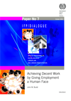 Achieving decent work by giving employment a human face