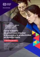 Serie Panorama Laboral en América Latina y el Caribe 2024: cerrar la brecha de género para impulsar la economía y la productividad en América Latina