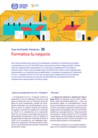 Formaliza tu negocio: caso de estudio: Honduras
