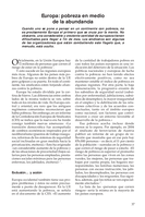 Europa: pobreza en medio de la abundancia