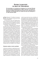 Europe: la pauvreté au coeur de l'abondance