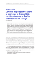 Cambios de perspectiva sobre la pobreza y la desigualdad: contribuciones de la Revista Internacional del Trabajo : introducción