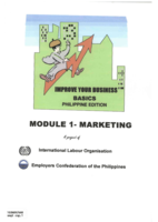 Improve your business basics: Philippine edition. Module 1, Marketing
