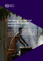 Two decades of national employment policies 2000-2020: Part. II, Towards a new generation of national employment policies (NEPs): what can we learn from the evolution of the scope and content of NEPs?