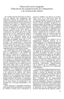 Desarrollo rural integrado: función de las organizaciones de trabajadores y de la educación obrera
