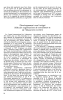 Développement rural integré: rôle des organisations de travailleurs et de l'éducation ouvrière