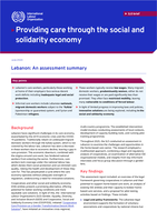 Providing care through the social and solidarity economy: an assessment summary Lebanon