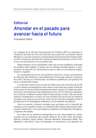 Ahondar en el pasado para avanzar hacia el futuro: editorial