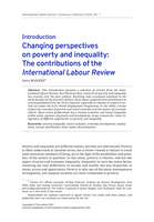 Changing perspectives on poverty and inequality: the contributions of the International Labour Review : introduction