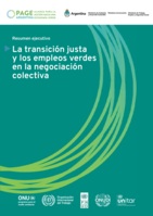 La transición justa y los empleos verdes en la negociación colectiva