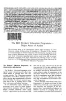 The ILO workers' education programme: major areas of action