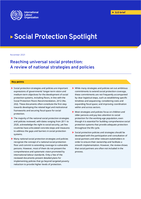 Reaching universal social protection: a review of national strategies and policies