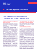 ¿Por qué deberían los países ratificar losConvenios de la OIT sobre seguridad social?