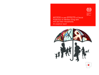 Access to and effects of social protection on workers living with HIV and their households: an analytical report
