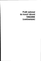 Profil national du travail décent: Tanzanie (continentale)