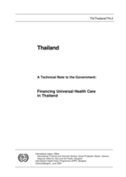 Thailand: a technical note to the Government : financing universal health care in Thailand