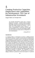 Creating productive capacities, employment and capabilities for development: the case of infrastructure investment