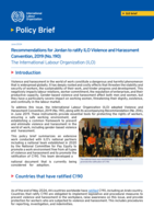 Recommendations for Jordan to ratify ILO Violence and Harassment Convention, 2019 (No. 190)
