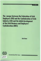 The merger between the Federation of Irish Employers (FIE) and the Confederation of Irish Industry (CII) and the initial development of the Irish Business and Employers' Confederation (IBEC)