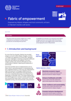 Fabric of empowerment: empowering Afghan refugees and host community artisans in Pakistan’s textile craft sector