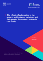 The effects of automation in the apparel and footwear industries and their gender dimensions: Indonesia case study