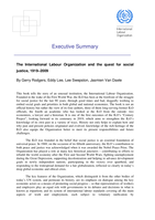 The International Labour Organization and the quest for social justice, 1919-2009