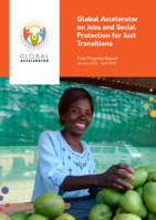 Global accelerator on jobs and social protection for just transitions: first progress report, January 2023 - April 2024