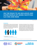 On the road to an inclusive and safer world of work: ratifying ILO C190 and R206