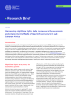 Harnessing nighttime lights data to measure the economic and employment effects of road infrastructure in sub-Saharan Africa