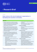 Desk review on the role of employers’ organizations in facilitating the transition to formality