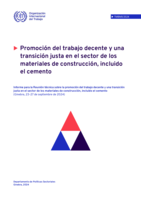 Promoción del trabajo decente y una transición justa en el sector de los materiales de construcción, incluido el cemento