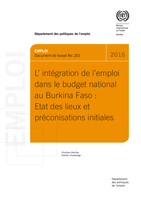L'intégration de l'emploi dans le budget national au Burkina Faso: état des lieux et préconisations initiales