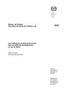 Les institutions du marché du travail face aux défis du développement: le cas du Bénin