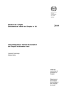 Les politiques du marché du travail et de l'emploi au Burkina Faso
