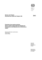 Évaluation des emplois générés dans le cadre du Document de Stratégie de Croissance et de Réduction de la Pauvreté au Gabon
