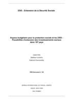 Espace budgétaire pour la protection sociale et les ODD: possibilités d'extension des investissements sociaux dans 187 pays