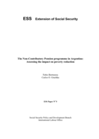 The non-contributory pension programme in Argentina: assessing the impact on poverty reduction
