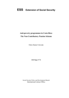 Anti-poverty programmes in Costa Rica: the non-contributory pension scheme