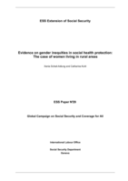 Evidence on gender inequities in social health protection: the case of women living in rural areas