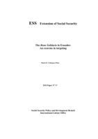 The bono solidario in Ecuador: an exercise in targeting