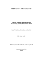 The role of social health protection in reducing poverty: the case of Africa 