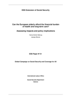 Can the European elderly afford the financial burden of health and long-term care: assessing impacts and policy implications