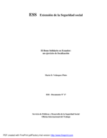 El bono solidario en Ecuador: un ejercicio de focalización