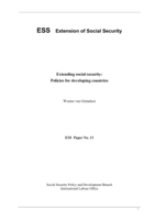 Extending social security: policies for developing countries
