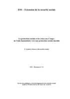 La protection sociale et les crises aux Congo: de l'aide humanitaire vers une protection sociale durable