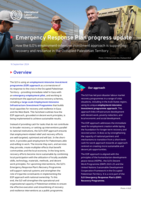 How the ILO’s employment-intensive investment approach is supporting recovery and resilience in the Occupied Palestinian Territory: Emergency Response Plan progress update