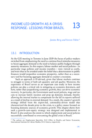 Income-led growth as a crisis response: lessons from Brazil