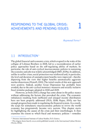 Responding to the global crisis: achievements and pending issues