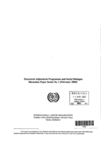 Sub-regional Seminar on Structural Adjustment Programmes and Social Dialogue: final report, Sheraton Hotel, Harare, Zimbabwe 27-29 September 1999