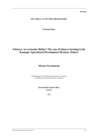 Tobacco: an economic lifeline? : the case of tobacco farming in the Kasungu agricultural development division, Malawi